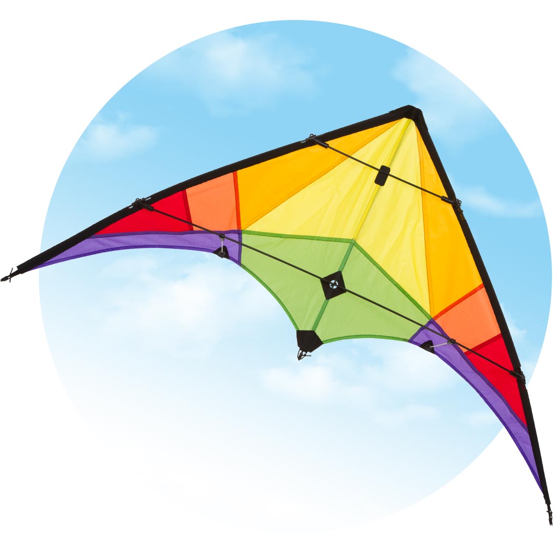 Ecoline Stunt Kite "Rookie Rainbow"