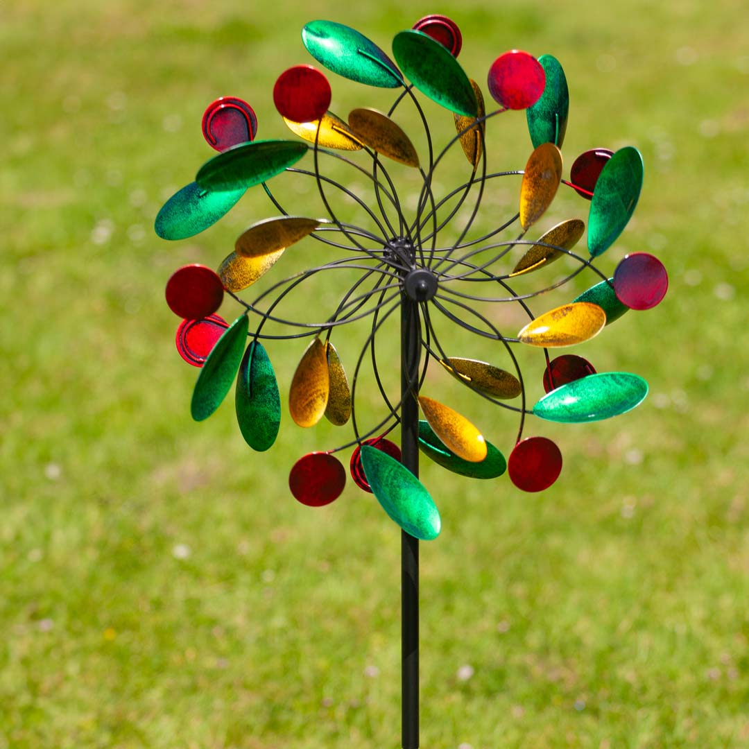 Metal Wind Spinner: Paddle Wheel Duett