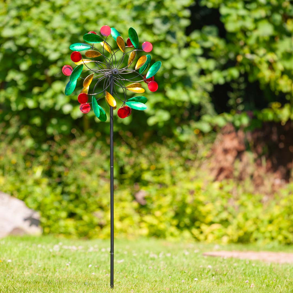 Metal Wind Spinner: Paddle Wheel Duett