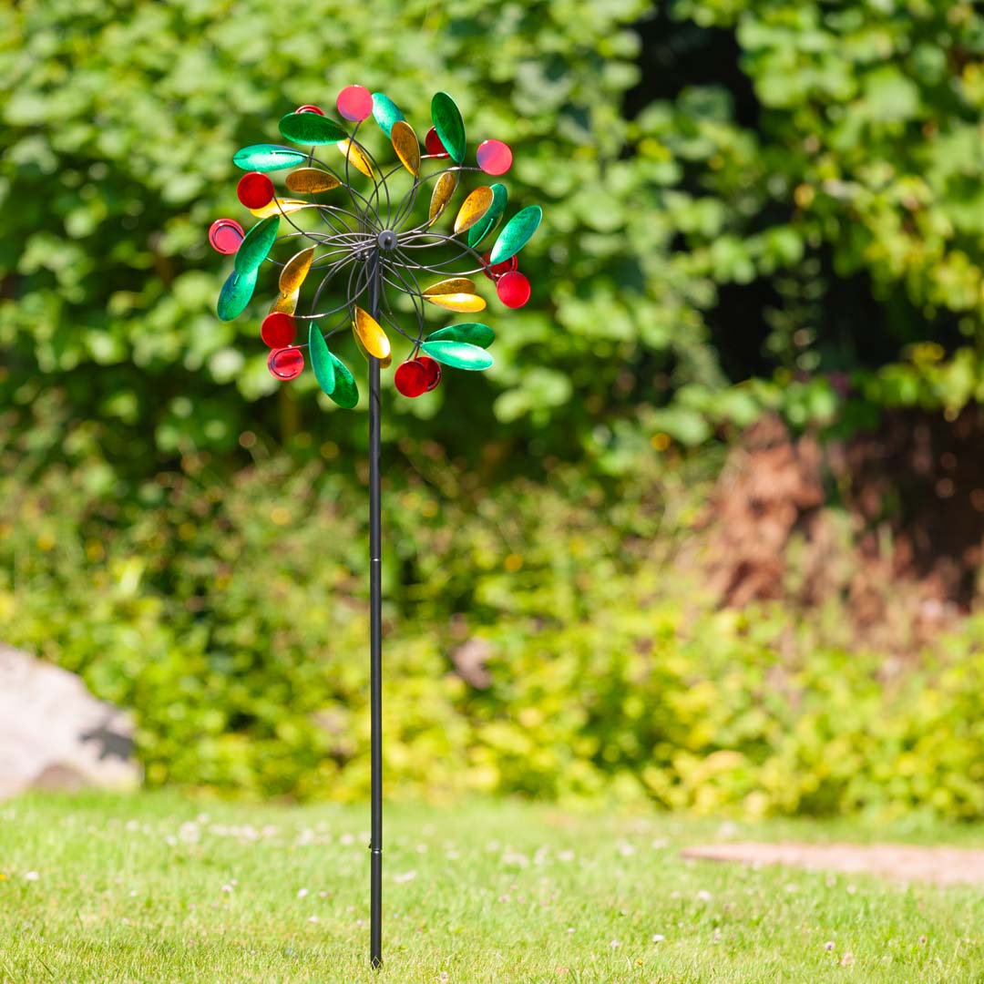 Metal Wind Spinner: Paddle Wheel Duett