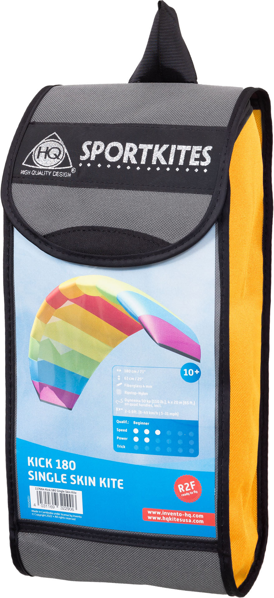 Kick 180 Single Skin Kite - HQ Kites