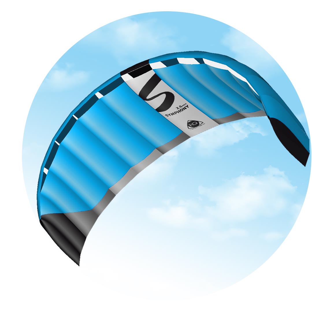 Symphony Pro 2.5 Neon Blue - HQ Kites