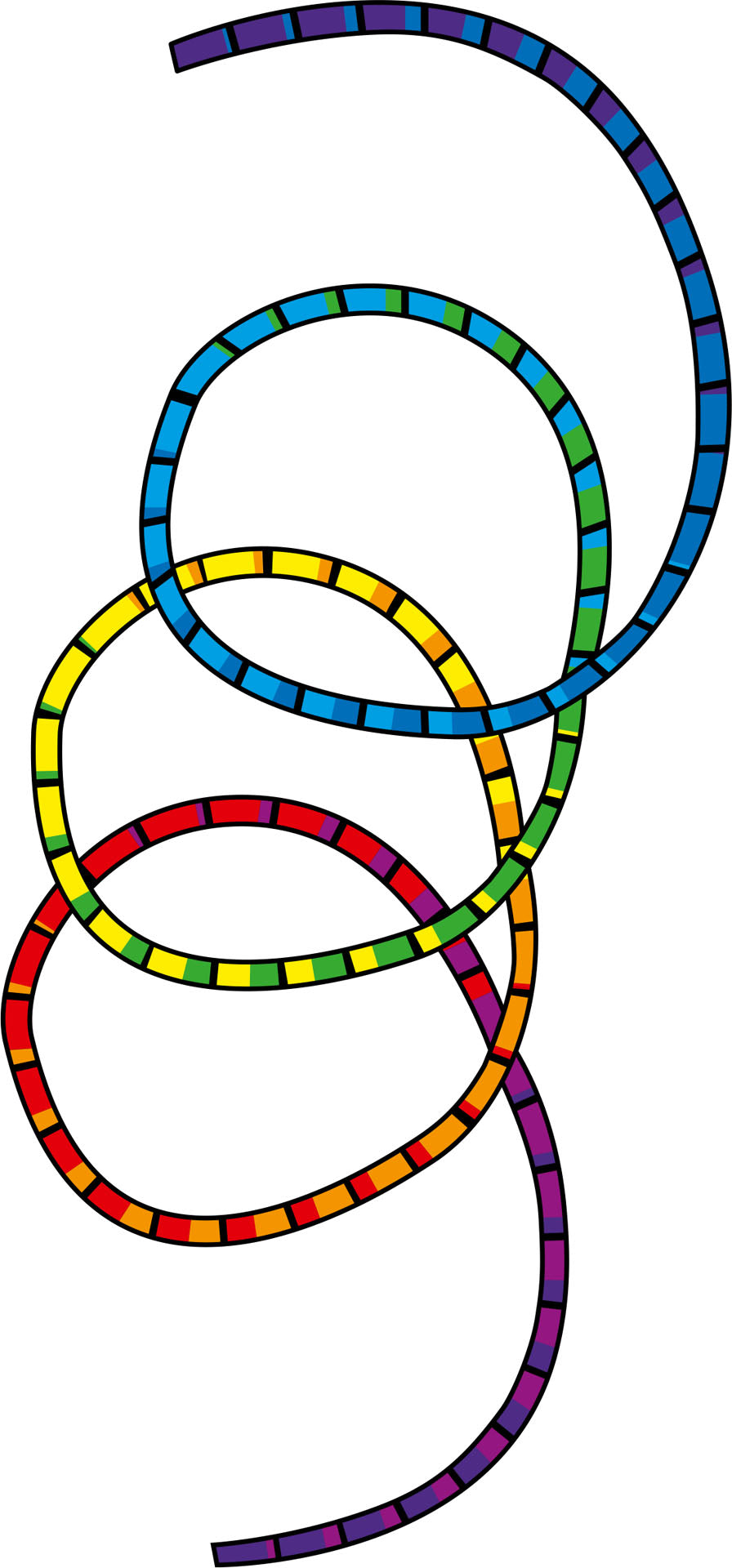 Tube Tail Classic Rainbow 24 m / 80'