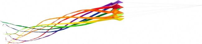 Soft Swirl Rainbow 6M/20' - HQ Kites