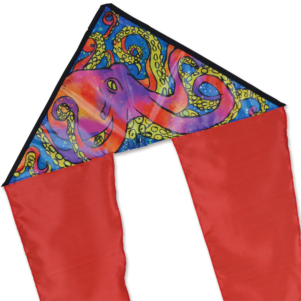 Zippy Flo-Tail Delta Kite - Octopus